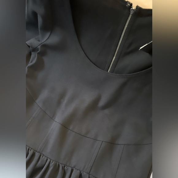 NWT Black Club Monaco Frida Dress with Stunning Corset Waist Detail - Picture 4 of 6